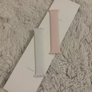 Apple Watch Solo Loop Band - White/Pink Size 2 40mm